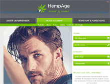 Tablet Screenshot of hempage.com